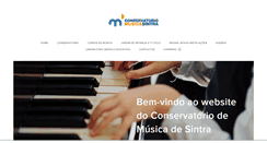 Desktop Screenshot of conservatoriodemusicadesintra.org